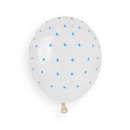 Chic Dots Clear\navy blue  GS120-1051 | 50 balloons per package of 13'' each