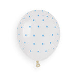 Chic Dots Clear\navy blue  GS120-1051 | 50 balloons per package of 13'' each