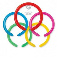 Solid Balloon Assorted D4(260)-080 | 50 balloons per package of 2'' each