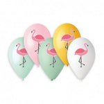 Colorful Flamingo Balloon GS120-730 | 50 balloons per package of 13'' each