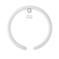 Solid Balloon Crystal D2 (160)-000 | 50 balloons per package of 1'' each