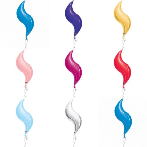 Curve Foil Balloon - 36" in each (Choose your color)
