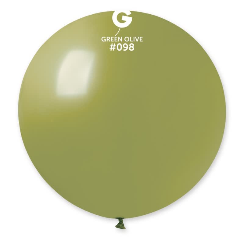 Solid Balloon Olive G30-098 | 1 balloons per package of 31''