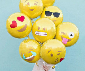 
            
                Load image into Gallery viewer, Emoji Balloons ( Choose your Theme ) 18&amp;quot; Single Pack
            
        