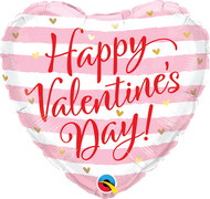 Valentine's Pink Stripes 18"