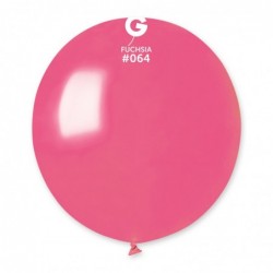 Metallic Balloon Fuchsia GM150-064 | 25 balloons per package of 19'' each