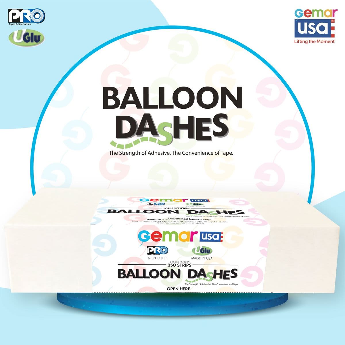 Uglu Dashes 900 (Glue Dots) 250 STRIPS