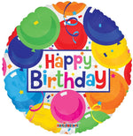 Gellibeans Happy Birthday Foil Balloon - 18" in