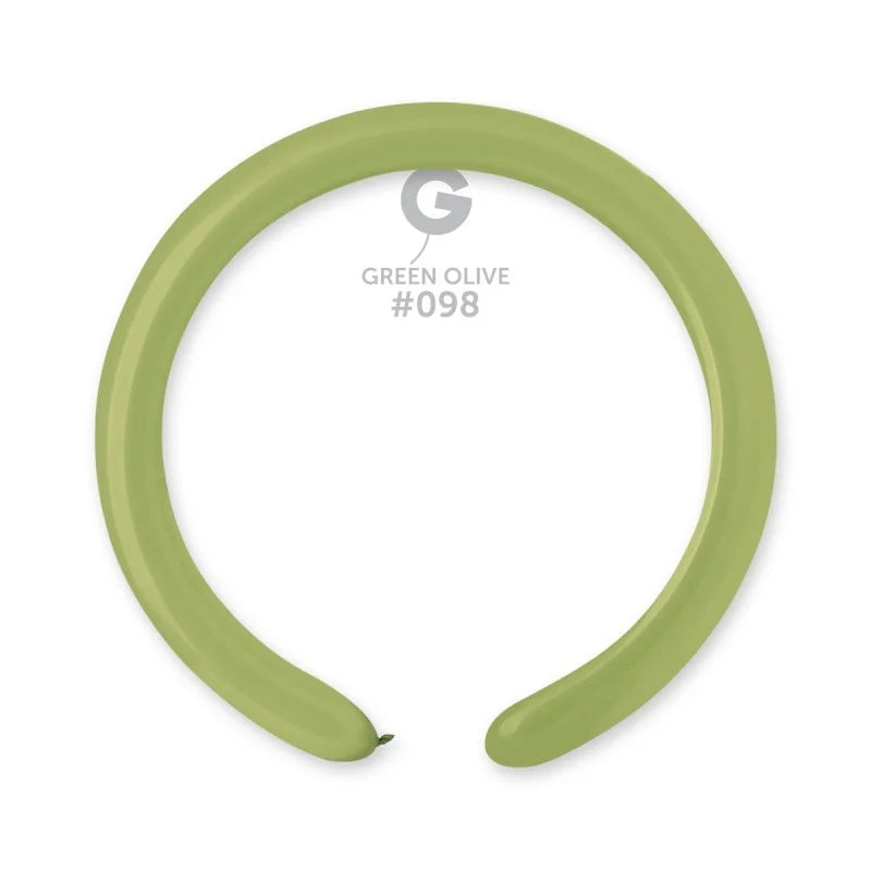 Solid Balloon Olive Jungle Green D4(260)-098 | 50 balloons per package of 2'' each
