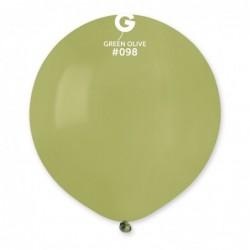 Solid Balloon Olive Jungle Green G150-098 | 25 balloons per package of 19'' each