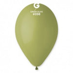 Solid Balloon Green Olive G110-098 | 50 balloons per package of 12'' each