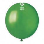 Metallic Balloon Green GM150-037 | 25 balloons per package of 19'' each