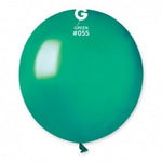 Metallic Balloon Green GM150-055 | 25 balloons per package of 19'' each
