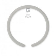 Solid Balloon Grey D2 (160)-070 | 50 balloons per package of 1'' each