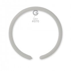 Solid Balloon Grey D2 (160)-070 | 50 balloons per package of 1'' each