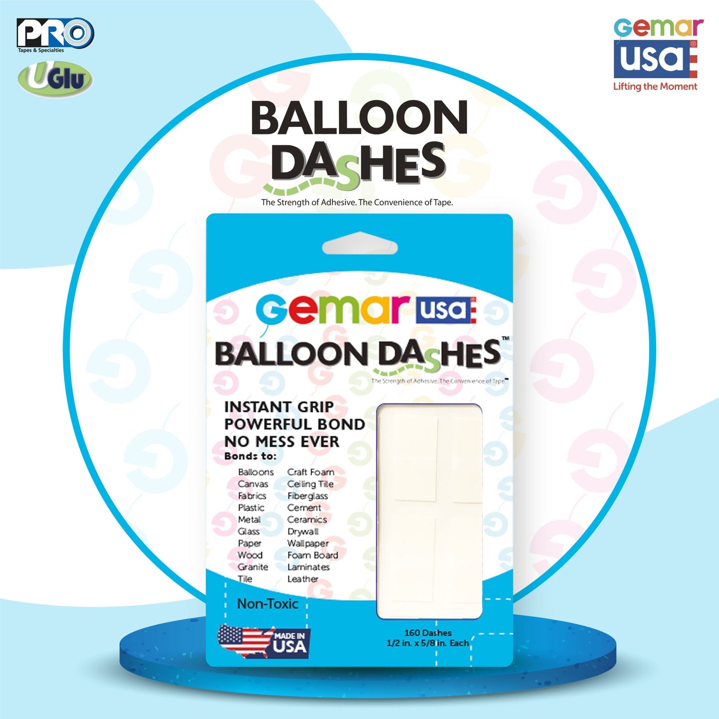 Uglu Dashes 600 (Glue Dots) 160 Count