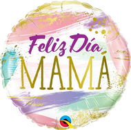 Feliz Dia Mama Color Swashes 18”