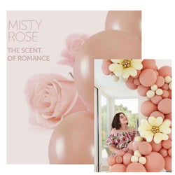 Solid Balloon Misty Rose G150-099 | 25 balloons per package of 19'' each