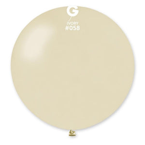 Metallic Balloon Ivory GM30-058 | 1 balloon per package of 31'' | Gemar Balloons USA