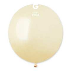 Metallic Balloon Ivory GM150-058 | 25 balloons per package of 19'' each | Gemar Balloons USA
