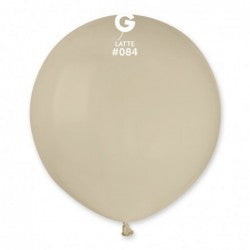 Gemar Balloon Solid Balloon Latte G150-084 | 25 balloons per package of 19'' each. | Gemar Balloons USA