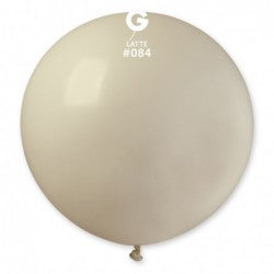 
            
                Load image into Gallery viewer, Gemar Balloon Solid Balloon Latte G30-084 | 1 balloon per package of 31&amp;#39;&amp;#39; each. | Gemar Balloons USA
            
        