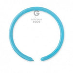 Solid Balloon Light Blue D2 (160)-009 | 50 balloons per package of 1'' each
