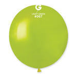 Metallic Balloon Light Green GM150-067 | 25 balloon per package of 19''