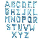 Letters A to Z Blue Foil Balloon - 14" in each. (Choose your letter)
