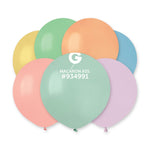 Solid Balloon Macaron Assorted Pastel G150 | 25 balloons per package of 19'' each