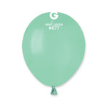 Solid Balloon Mint Green A50-077  | 100 balloons per package of 5'' each