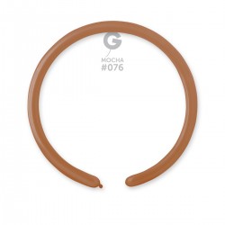 Solid Balloon Mocha D2 (160)-076 | 50 balloons per package of 1'' each
