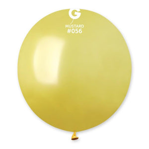 Metallic Balloon Baby Yellow GM150-056 | 25 balloons per package of 19'' each | Gemar Balloons USA