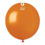 Metallic Balloon Orange GM150-031 | 25 balloons per package of 19'' each | Gemar Balloons USA