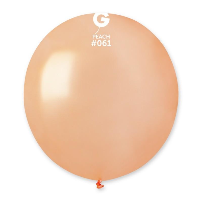 Metallic Balloon Peach GM150-061 | 25 balloons per package of 19'' each | Gemar Balloons USA
