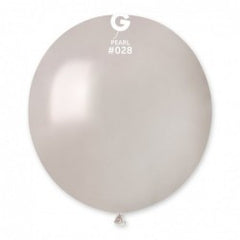 Metallic Balloon Pearl GM150-028 | 25 balloons per package of 19'' each