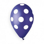 Solid Balloon Polka Navy Blue - White GS110-011 | 50 balloon per package of 12''
