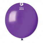 Metallic Balloon Purple GM150-034 | 25 balloons per package of 19'' each