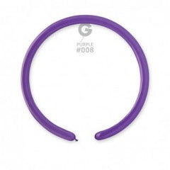 Solid Balloon Purple D2 (160)-008 | 50 balloons per package of 1'' each