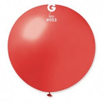 Metallic Balloon Red GM150-053 | 25 balloons per package of 19'' each | Gemar Balloons USA