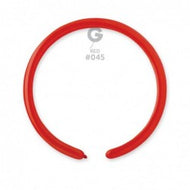 Solid Balloon Red D2 (160)-045 | 50 balloons per package of 1'' each