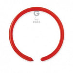 Solid Balloon Red D2 (160)-045 | 50 balloons per package of 1'' each