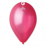Metallic Balloons-GM110-032 Red 12" 50 Pcs | Gemar Balloons USA