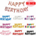 Happy Birthday Foil Balloon Banner Mylar Kits 16" (Choose Your Color)