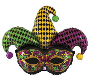 
            
                Load image into Gallery viewer, Mardi Grass Jester Mask 37&amp;quot;
            
        