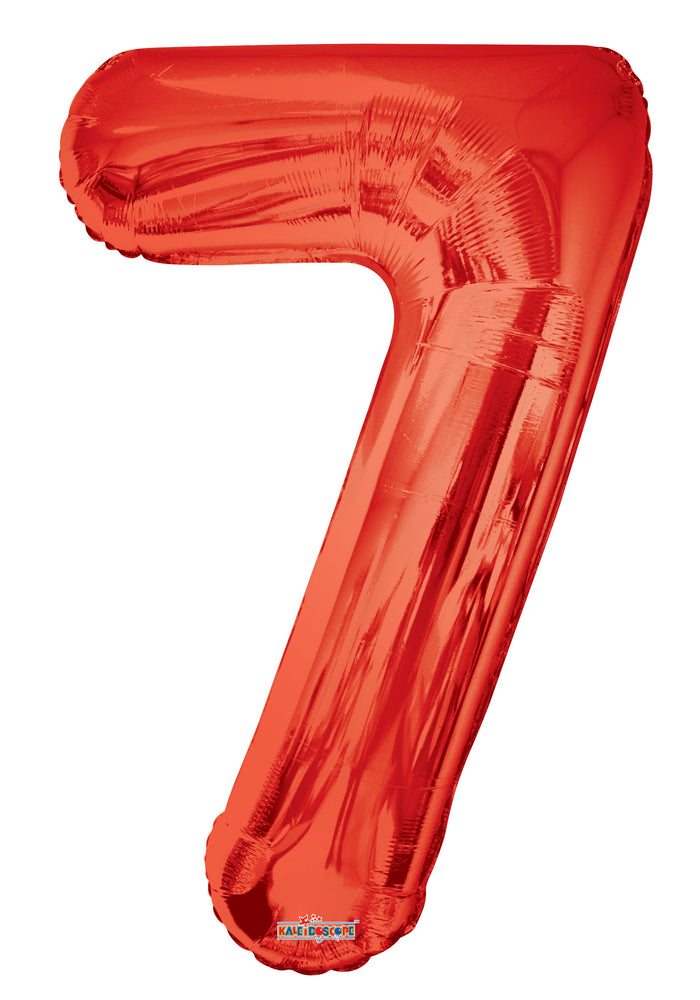 
            
                Load image into Gallery viewer, Numbers 0 to 9 Red Foil Balloon 34&amp;quot; in each (Choose your number)
            
        