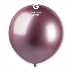 AB50-091 Shiny Pink 5" 50 Pcs