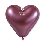Shiny Pink Heart Shaped Balloon 12 in. | Gemar Balloons USA