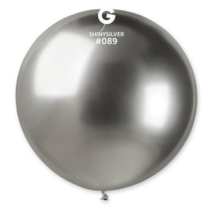 Shiny Silver Balloon GB30-089  31" | Gemar Balloons USA