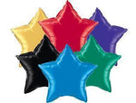 5 Pack Star Shaped Foil Balloon  4"  (Choose your color) Flat